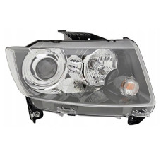 Фара передня права Jeep Compass 11-16 (Китай) чорна, ел. рег., без LED, галоген
