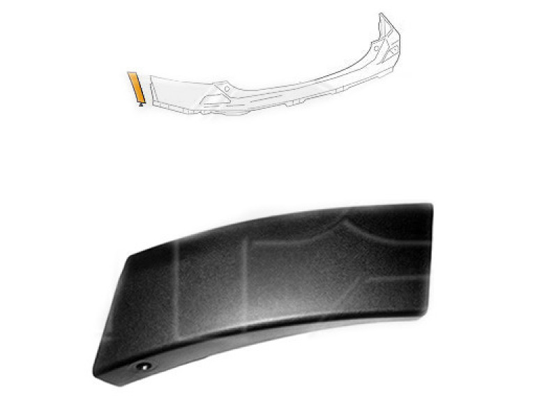 Розширювач заднього бампера Toyota RAV4 16-19 правий (FPS) чорний