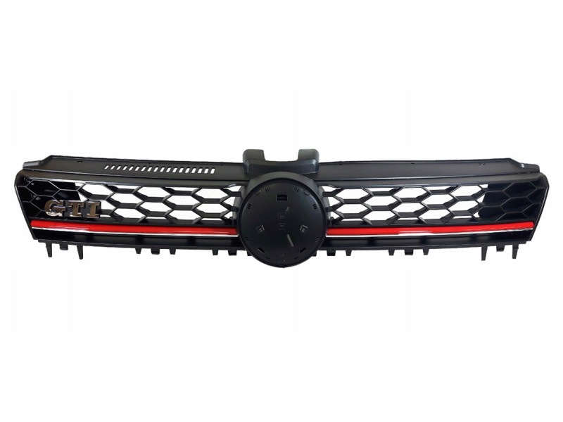 Решітка радіатора VW Golf 7 GTI 13-17 (Тайвань) з червоною смугою