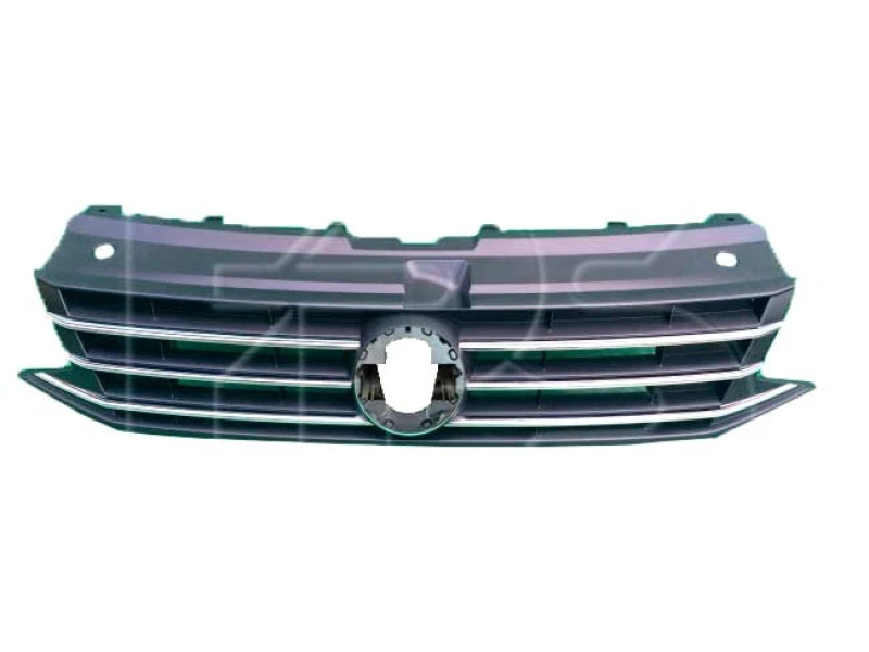 Решітка радіатора VW Polo седан 15-19 (TP) з хром молдингами 6RU853651D