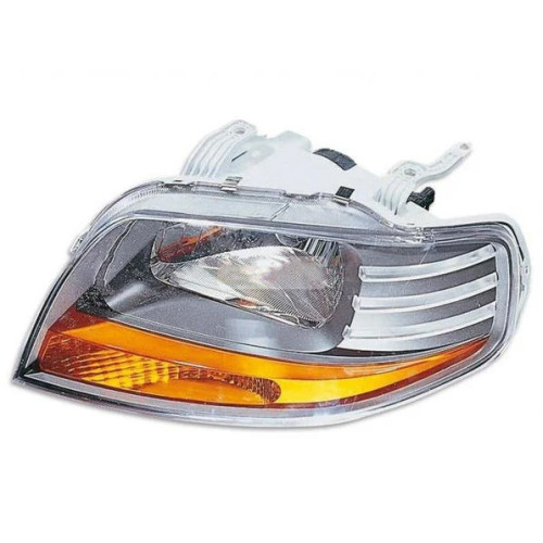 Фара Chevrolet Aveo T200 2004-2006 ліва з покажчиком повороту, ел.рег., сіра рамка Depo 96540151