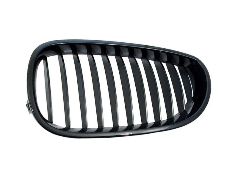 Решітка радіатора ліва BMW 5 E60 03-10 (FPS) ребра рамка чорні 51137065701