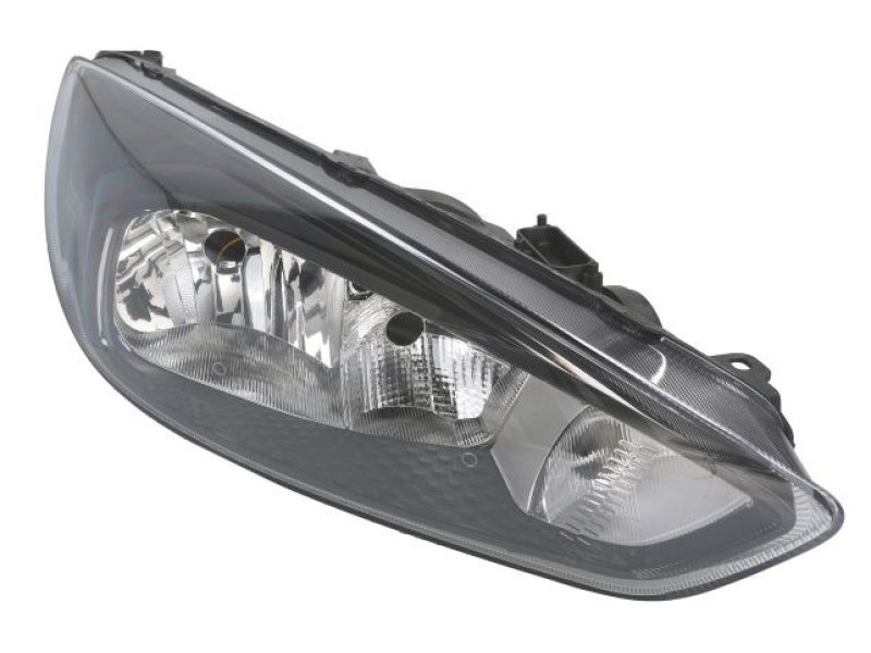 Фара Ford Focus 3 15-18 права чорна з білою вставкою DEPO 1866229