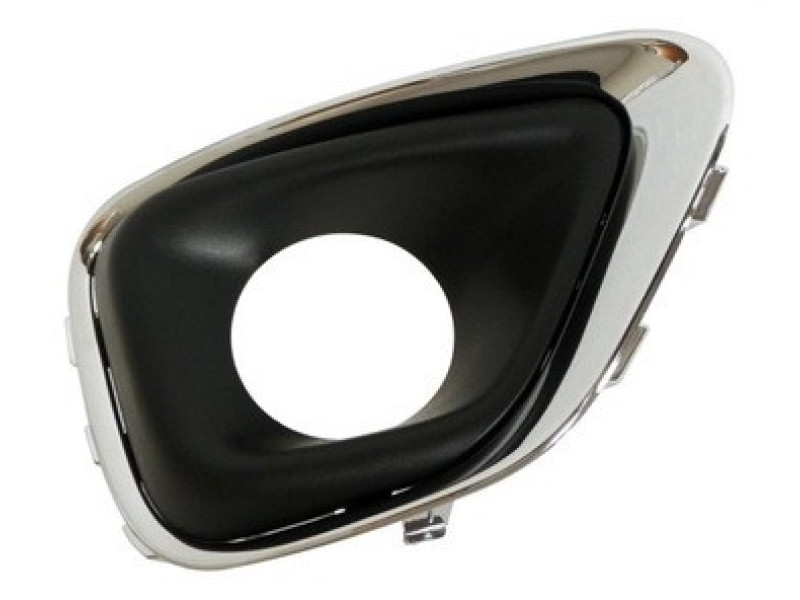 Решітка переднього бампера права Jeep Compass 11-16 (Тайвань) хром, чорна 68213204AA