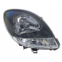 Фара Renault Kangoo 03-09 права чорна рамка TYC 7701062427