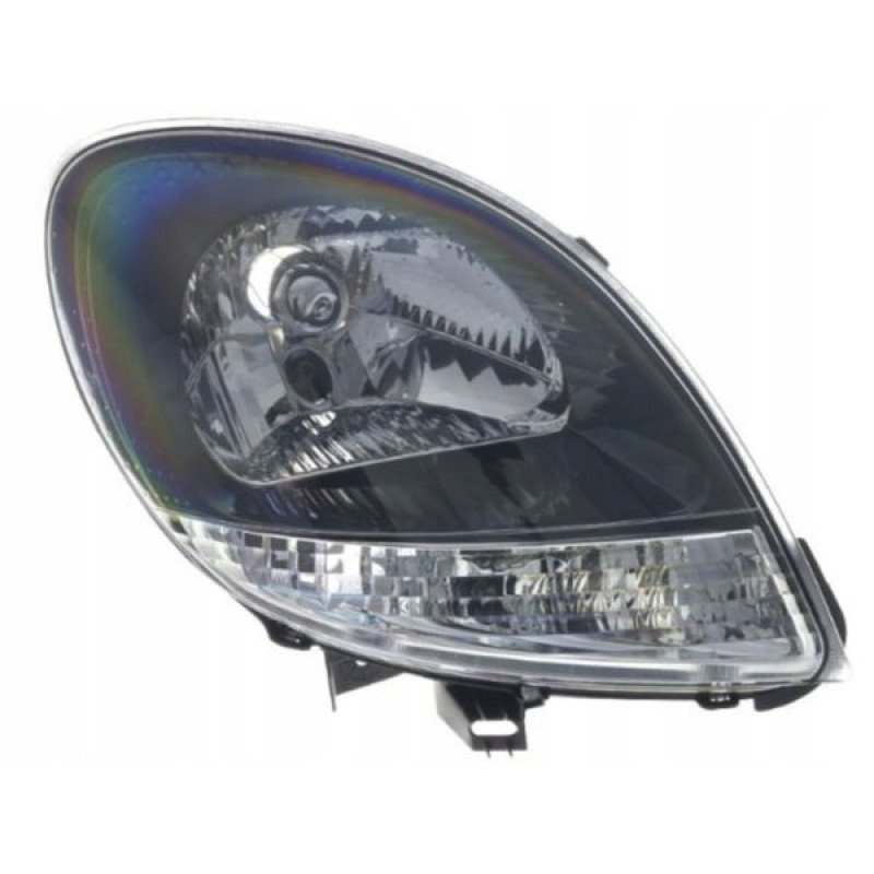 Фара Renault Kangoo 03-09 права чорна рамка TYC 7701062427