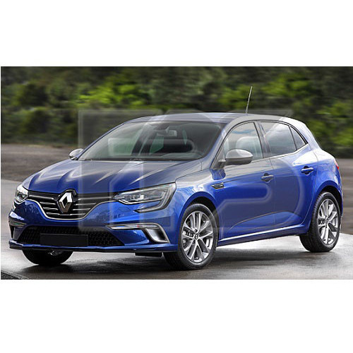 Скло дверне заднє праве Renault Megane 4 16 - хетчбек (Sekurit)