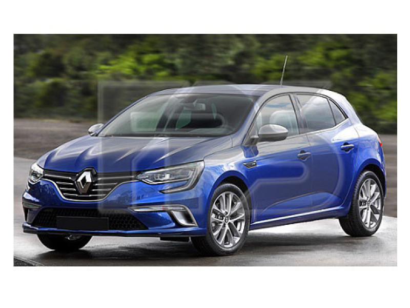 Скло дверне заднє праве Renault Megane 4 16 - хетчбек (Sekurit)