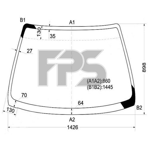 Лобове скло Honda Civic EK 1995-2001 2D COUPE / 3D HB (XYG)