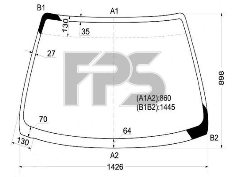 Лобове скло Honda Civic EK 95-01 2D COUPE / 3D HB (XYG)