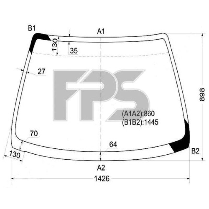 Лобове скло Honda Civic EK 95-01 2D COUPE / 3D HB (XYG)