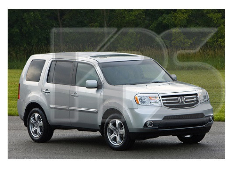 Лобове скло Honda Pilot 08-15 (XYG) з блакитною смугою