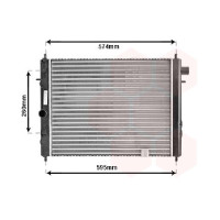 Радіатор охолодження двигуна Opel Ascona C/Opel KAD D MT 81-88 (Van Wezel) 90128774