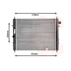 Радіатор охолодження двигуна Opel Ascona C/Opel KAD D MT 81-88 (Van Wezel) 90128774