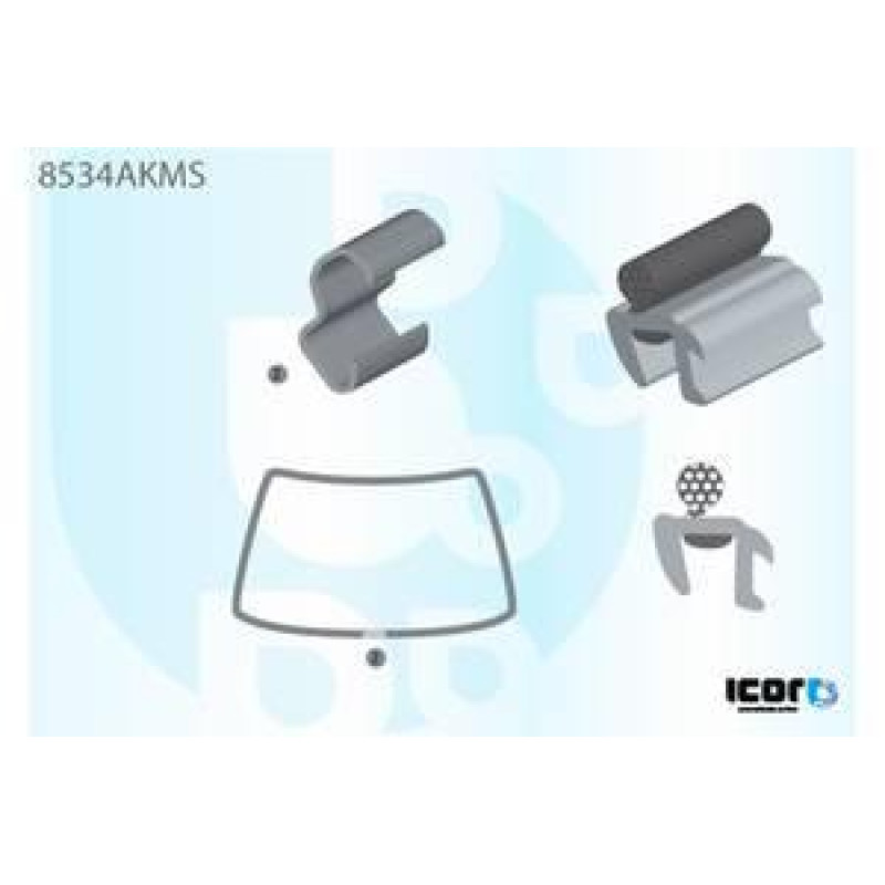 Молдинг лобового скла Audi 80 B3, B4 1986-1994 Icor