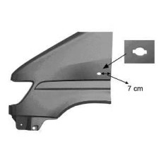 Крило переднє Mercedes Sprinter W901 95-97 ліве з прямокутним отвором (7см від краю) LKQ A9016373001