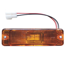 Покажчик повороту в бампері VW Jetta 2, Golf 1I, Golf 1, Polo 74-94 лівий/правий, жовтий (Depo) 161953055A, 171953055D