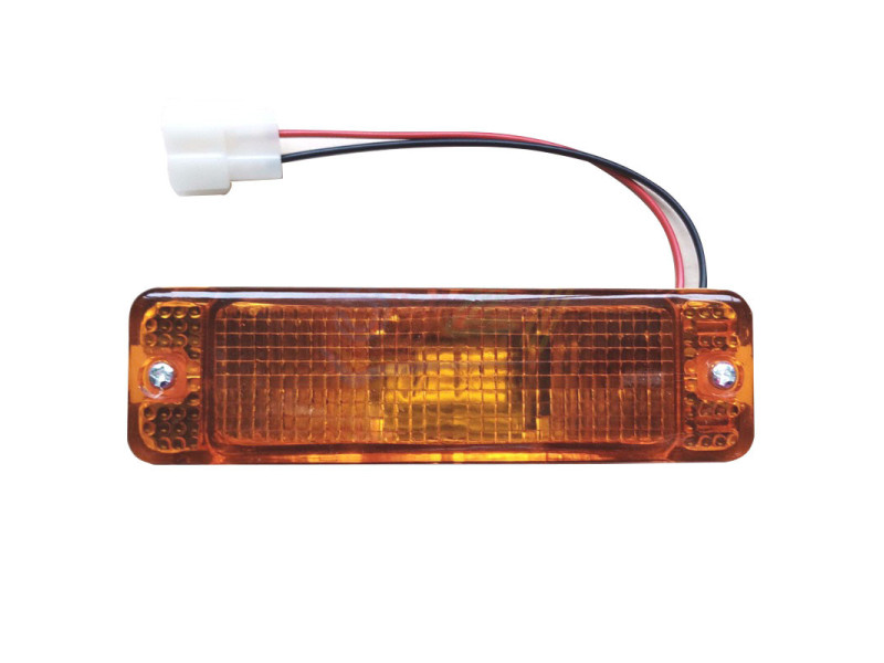 Покажчик повороту в бампері VW Jetta 2, Golf 1I, Golf 1, Polo 74-94 лівий/правий, жовтий (TYC) 161953055A, 171953055D