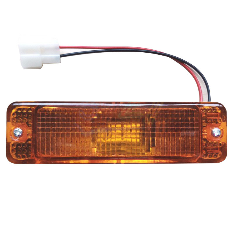 Покажчик повороту в бампері VW Jetta 2, Golf 1I, Golf 1, Polo 74-94 лівий/правий, жовтий (TYC) 161953055A, 171953055D