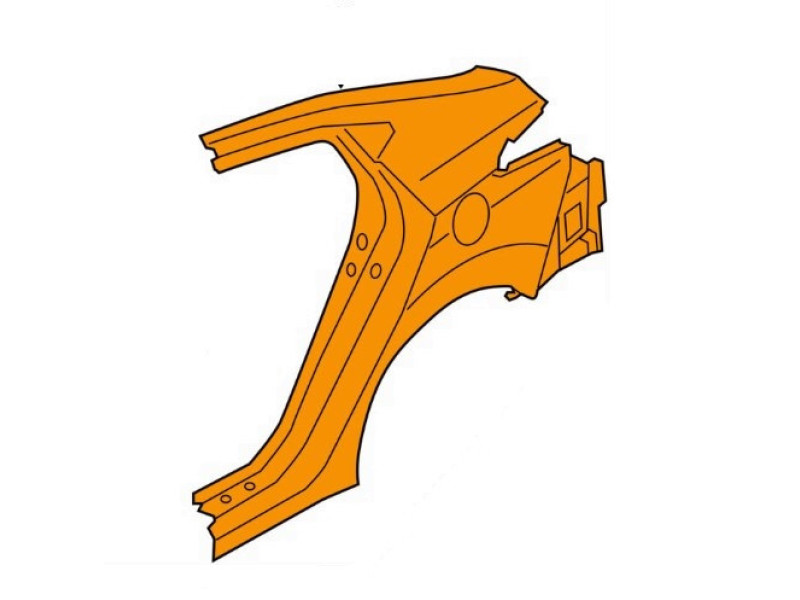 Заднє крило праве Hyundai Elantra MD 2011-2016 FPS 715043XC00