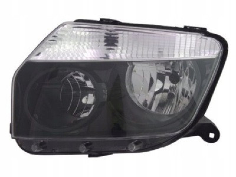 Фара передня Renault Duster 10-15 ліва чорна рамка DEPO 260609877R