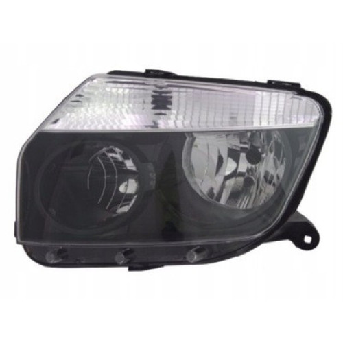 Фара передня ліва Renault Duster 2010-2015 DEPO чорна 260609877R