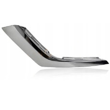 Накладка бампера передня ліва Mitsubishi Outlander 3 нижня 15- (Tempest) хром молдинг