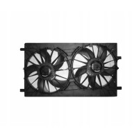 Вентилятор охолодження з дифузором Chrysler 200 11-14, Dodge Caliber, Jeep Compass (Polcar) 68002661AA, 68004051AA, 68031871AA, 68031872AA