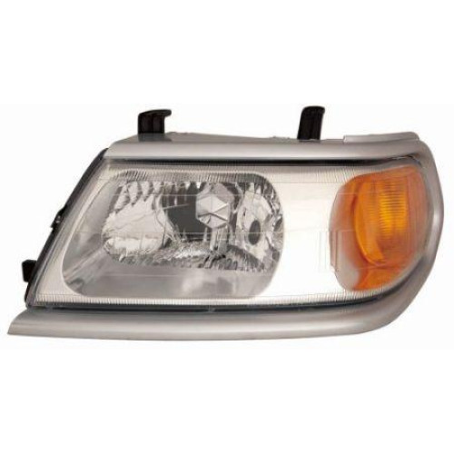 Фара Mitsubishi Pajero Sport 1 2000-2008 права ел./мех. рег. з рамкою DEPO 8301A312HA