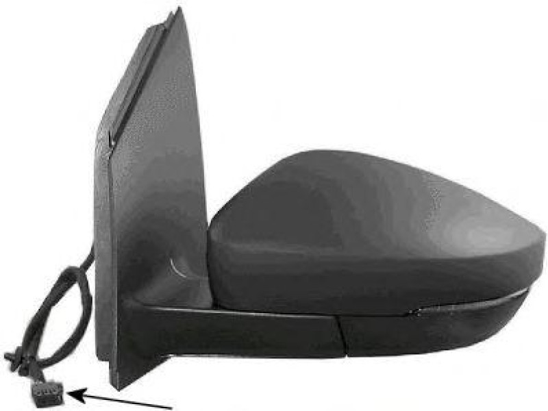 Дзеркало ліве VW Polo хетчбек 09-18, Polo седан 09-20 (Alkar) електричне 6R0857537BGRU