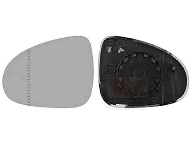 Вкладиш дзеркала лівий VW Touareg 2010-2018 Alkar 7P6857521B