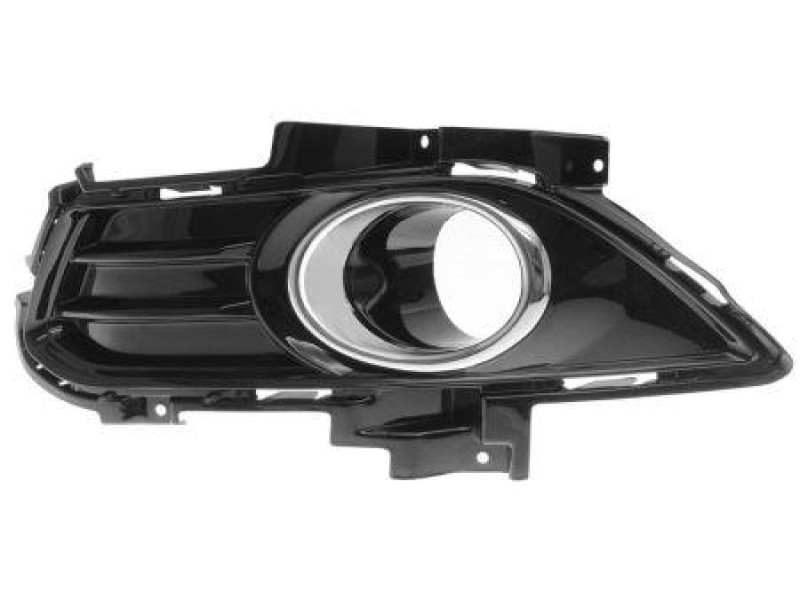 Решітка бампера Ford Mondeo 5 14-17 ліва з отв., глянець LKQ 1921667