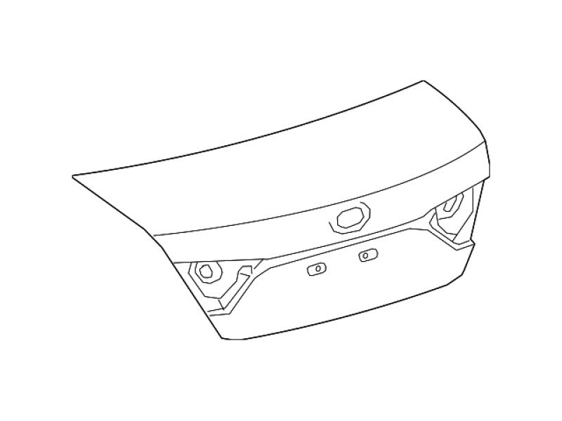 Кришка багажника під спойлер Toyota Camry SE V55 2014-2017 FPS 6440106A60