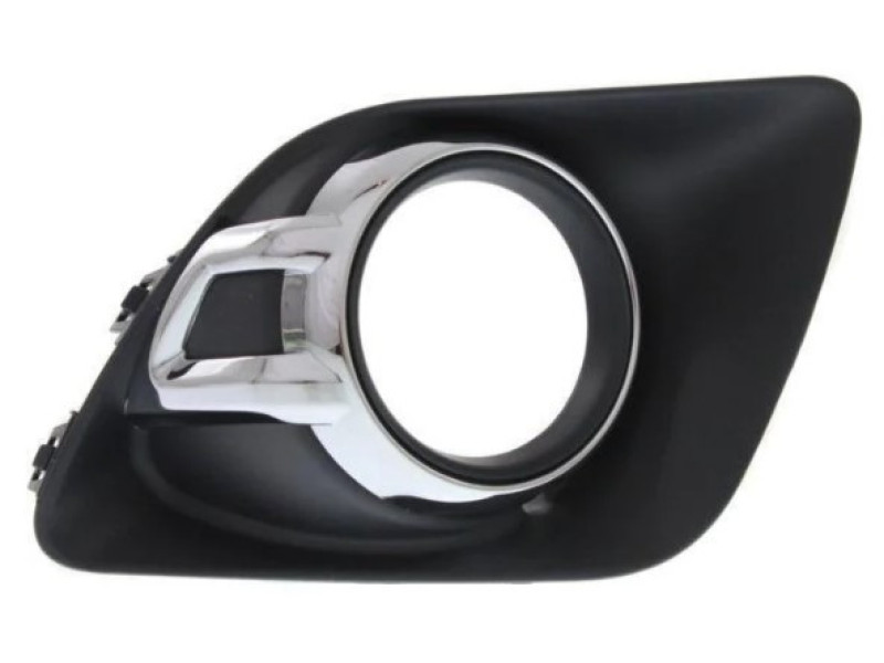 Решітка бампера ліва Mitsubishi ASX 10-13 з хром окуляром (Tempest)