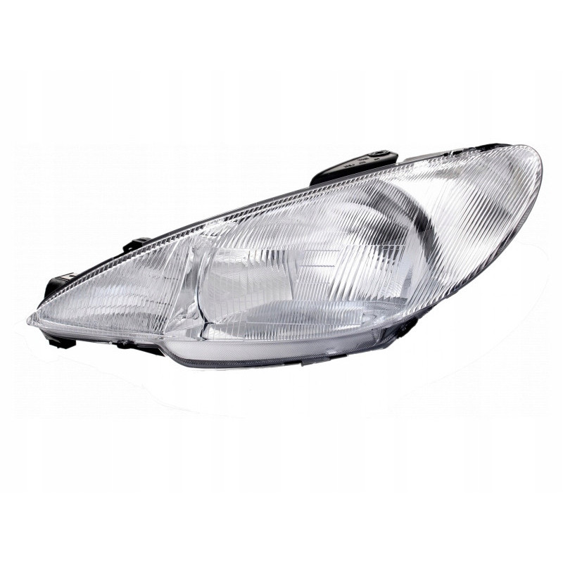 Фара Peugeot 206 98-09 права рифл. H4 ел.рег. TYC 6205S7