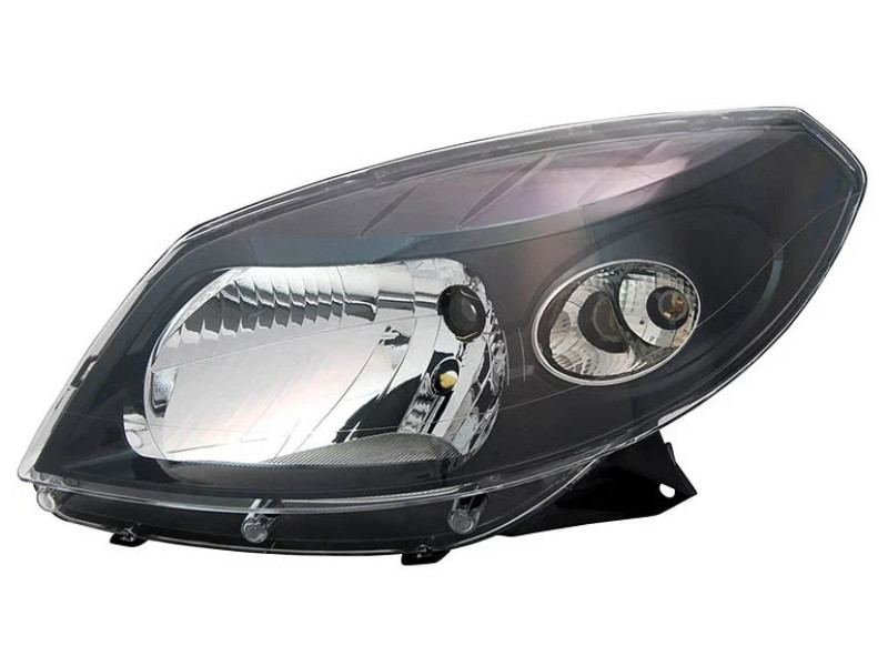 Фара Renault Sandero 08-12 ліва (FPS) механічний/електрична, чорна 8200526423