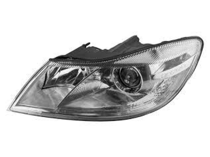 Фара Skoda Octavia A5 09-13 ліва з коректором і написом 