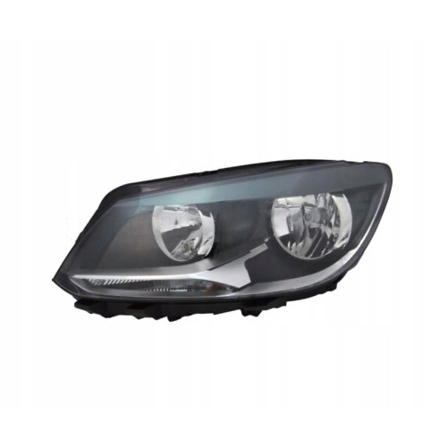 Фара передня VW Caddy 2011-2015 ліва H7/H15 чорна рамка TYC 1T1941005G