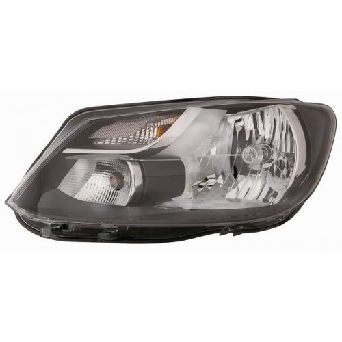 Фара передня VW Caddy 2011-2015 ліва чорна рамка DEPO 2K5941005