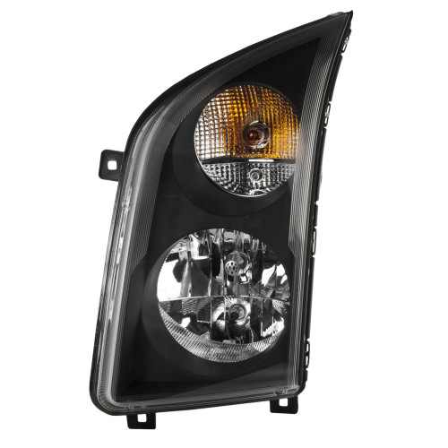 Фара передня VW Crafter 2006-2015 права чорна рамка TYC 2E1941016