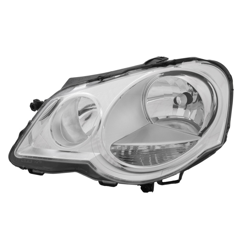 Фара права VW Polo 4 05-09 хетчбек TYC 6Q1941008AQ хром.рамка