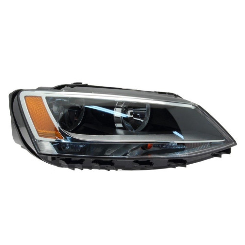 Фара передня права VW Jetta 2011-2018 TYC 5C7941006 мех. H7 / H7 ЖОВТА ВСТАВКА USA