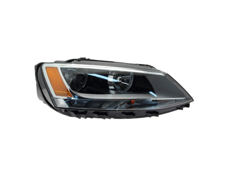 Фара права VW Jetta 11-18 (TYC) 5C7941006 мех. H7 / H7 ЖОВТА ВСТАВКА USA