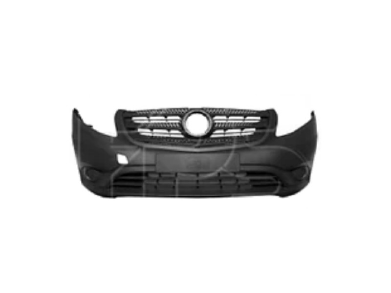 Бампер передній без отв. під п/тронік Mercedes Vito W447 2015- Тайвань