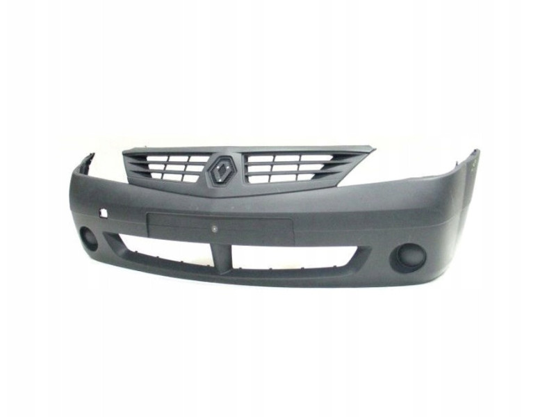 Бампер передній (чорний, з отворами для ПТФ) Renault Logan MCV 2006-2008 FPS 6001551338