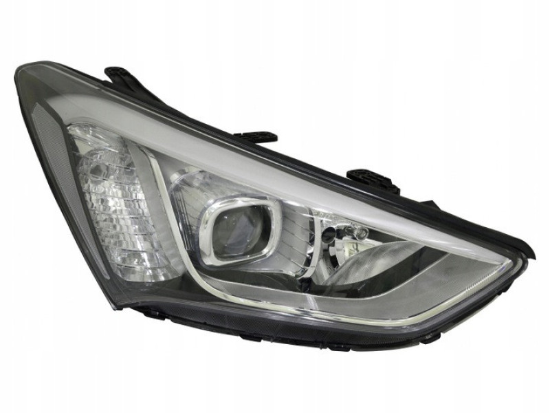 Передня фара права Hyundai Santa Fe 3 12-16 (механічна біла вставка) (FPS) Китай