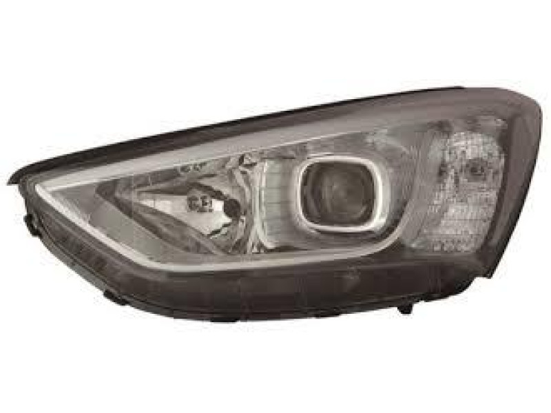Передня фара ліва Hyundai Santa Fe 3 12-16 (механічна біла вставка) (FPS) Китай