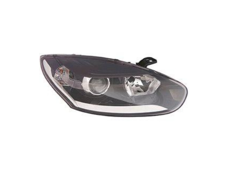 Передня фара Renault Megane 14-16 права, чорна DRL (Depo) 260105997R