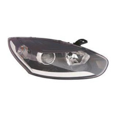 Передня фара Renault Megane 14-16 ліва, чорна  DRL (Depo) 260601781R
