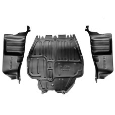 Пластиковий захист двигуна комплект центр, ліва, права Skoda Octavia 1, Tour 1996-2010 Польща 1J0825237MK